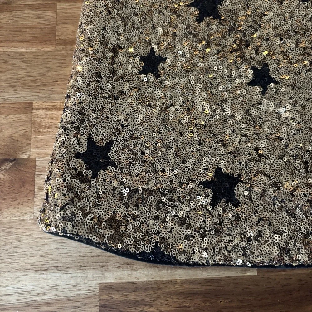 J. Crew CREWCUTS Girls Sequin Stars Short Sleeve Shift Dress Size 5 Preppy Party